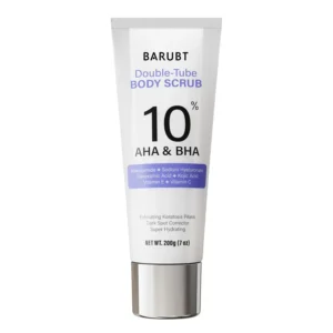 BARUBT 10% AHA BHA Double-Tube Body Scrub for KP & Dark Spot Treatment