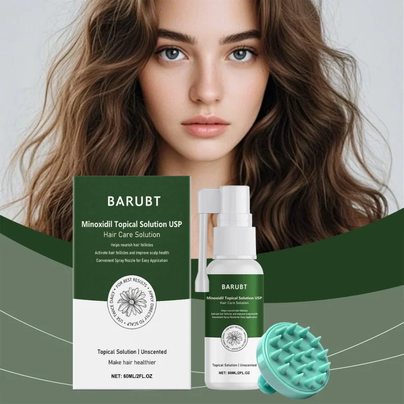 BARUBT Minoxidil Topical Solution Hair Growth Spray for Scalp Health 60ml
