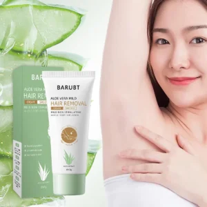 BARUBT Aloe Vera Mild Hair Removal Cream Gentle Painless Depilation for Body and Legs